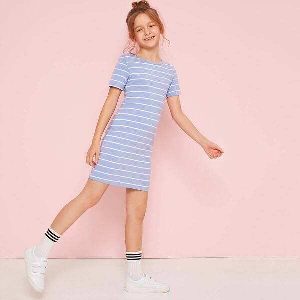 

Girls Striped T-Shirt Dress