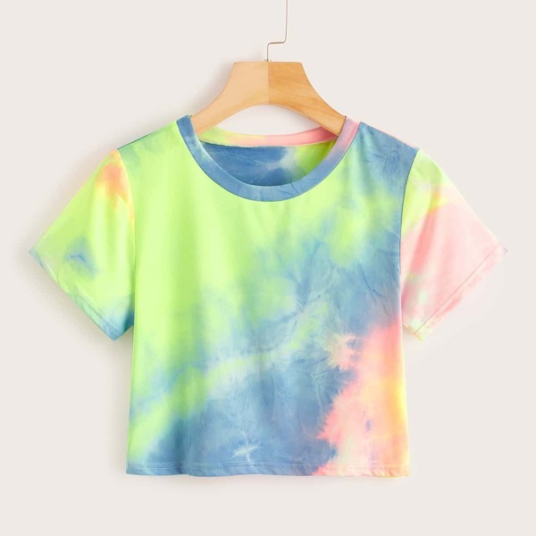 

Tie Dye Crop Tee