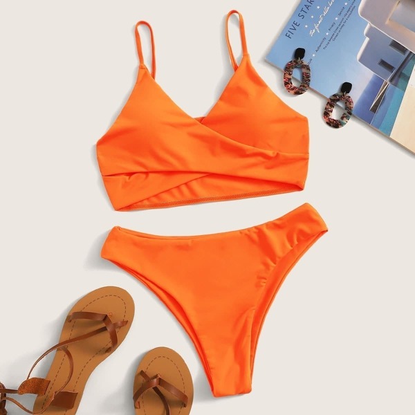 

Criss Cross Top With Panty Bikini Set