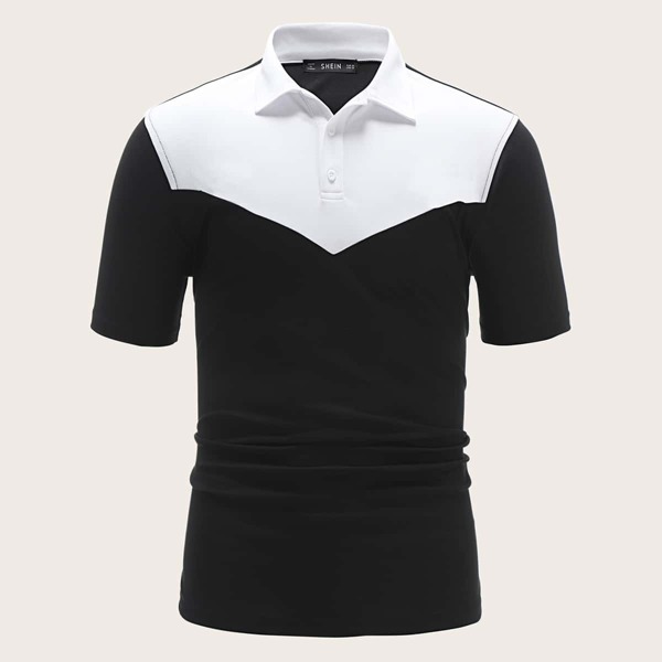 

Men Two Tone Polo Shirt