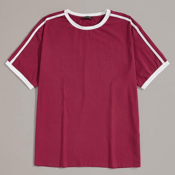 

Men Striped Tape Side Ringer Tee