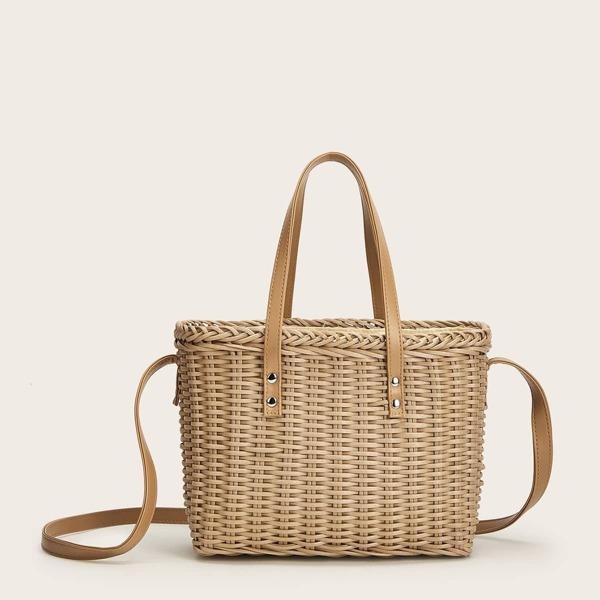 

Braided Design Satchel Bag