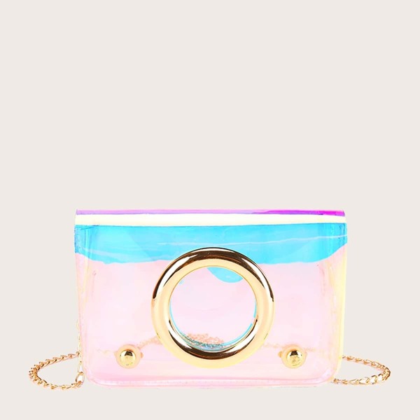 

Metal Ring Decor Chain Bag