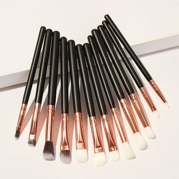 

Two Tone Handle Eye Brush 12pcs, Black