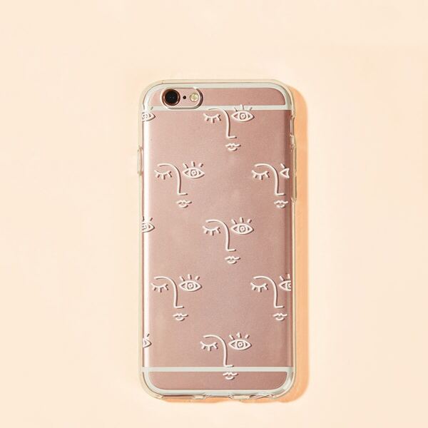 

Abstract Face Print iPhone Case