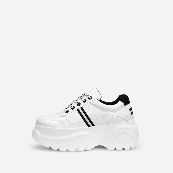 

Lace-up Chunky Sneakers, White