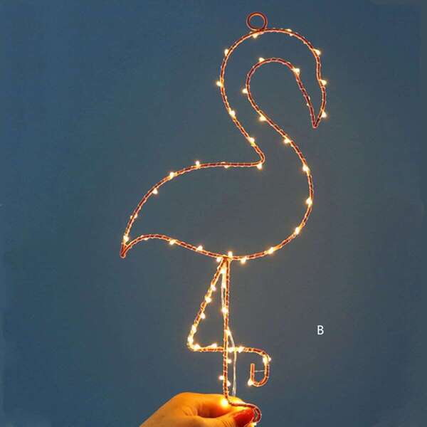 

Flamingo & Star Night Light 1pc, Yellow