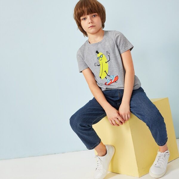 

Boys Cartoon Print Tee