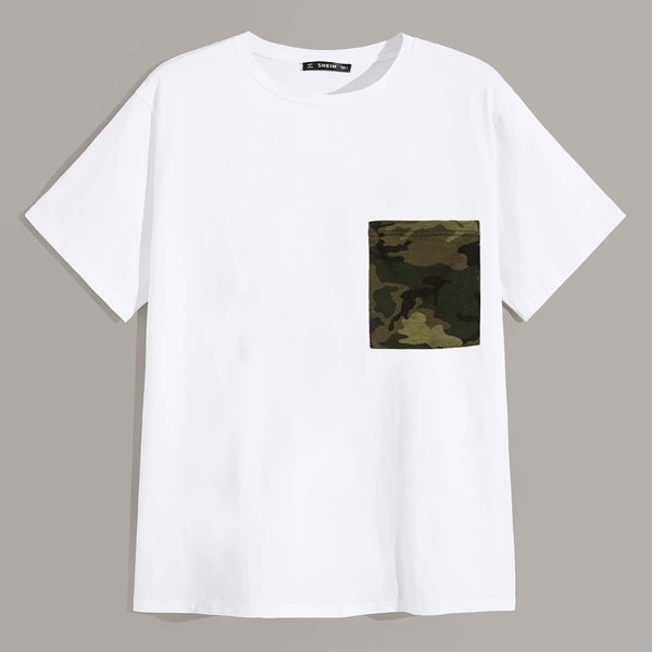 

Men Camo Pocket Patch Tee