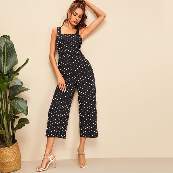 

Polka Dot Print Jumpsuit
