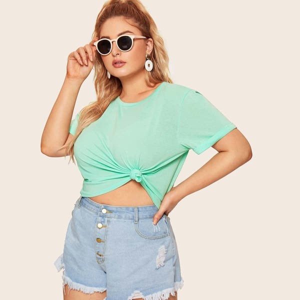 

Plus Solid Tee, Green