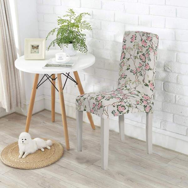 

Floral Pattern Stretchy Chair Cover