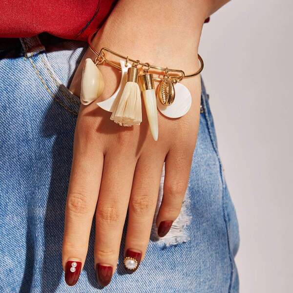 

Брелок с кисточкой и кисточкой 1шт, Золотистый