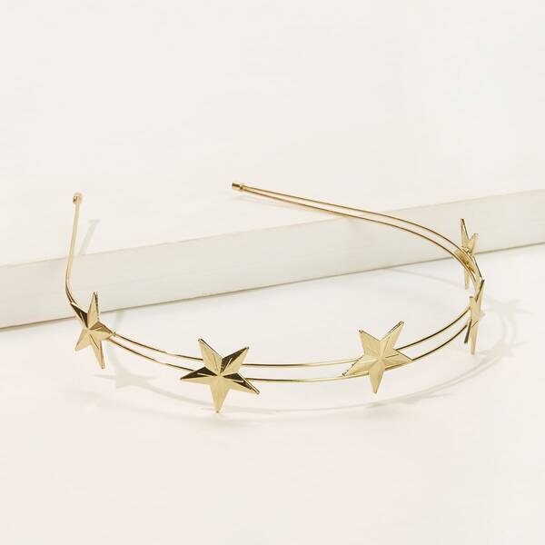 

Star Decorated Headband 1pc, Gold