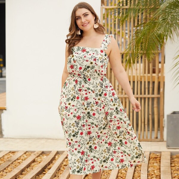 

Plus Ditsy Floral Cami Dress, Multicolor