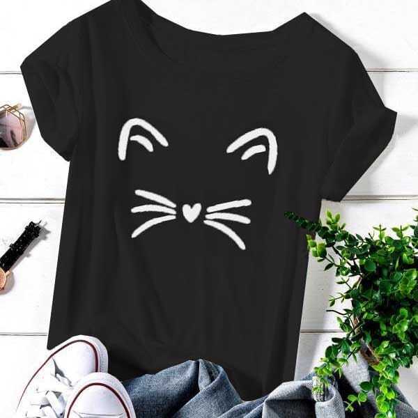 

Plus Cat Print Tee