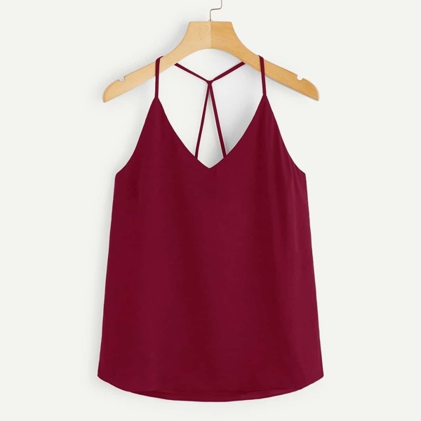 

Criss Cross Solid Cami Top