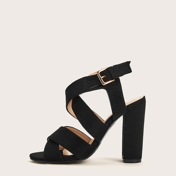 

Criss Cross Detail Ankle Strap Heels