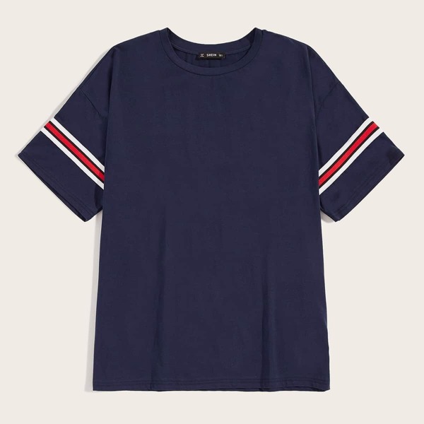 

Men Side Striped Tape Tee