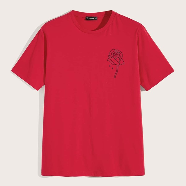 

Men Floral Print Tee