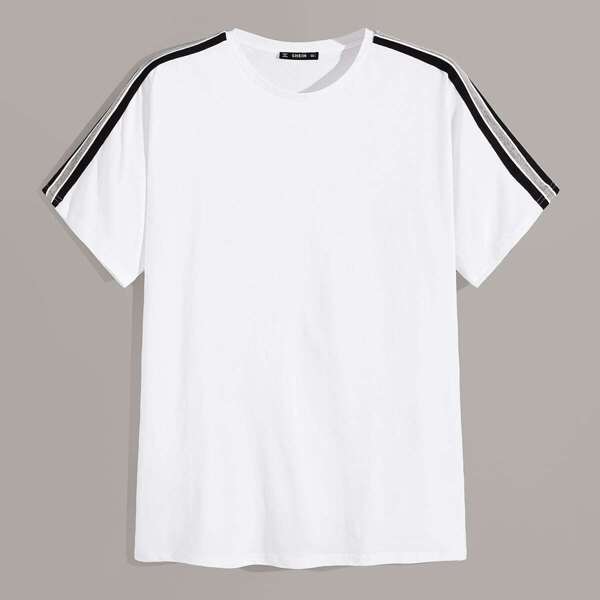 

Men Striped Tape Side Tee