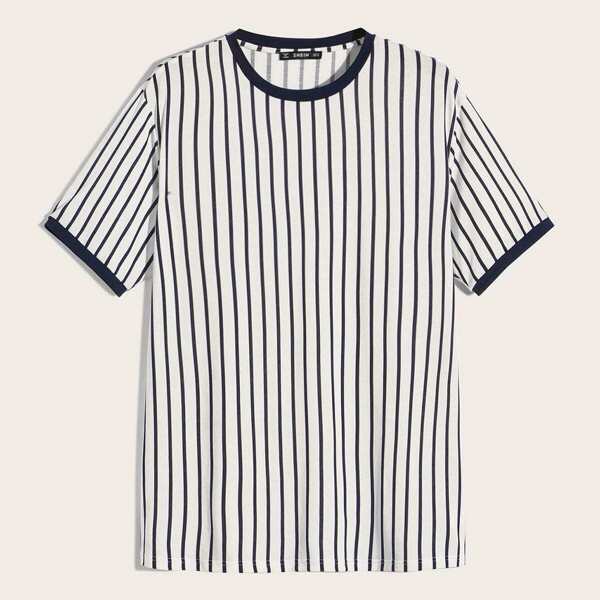 

Men Striped Ringer Tee