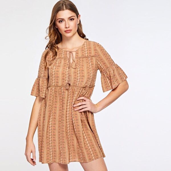 

Boho Tassel Dress, Camel