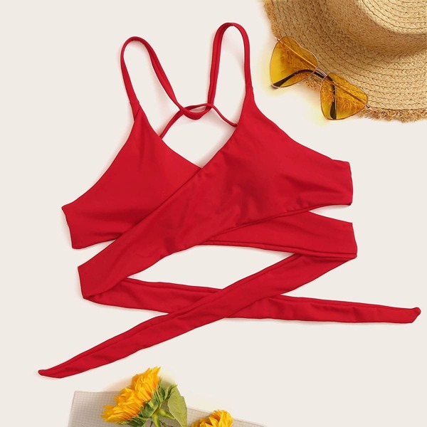 

Criss Cross Wrap Bikini Top