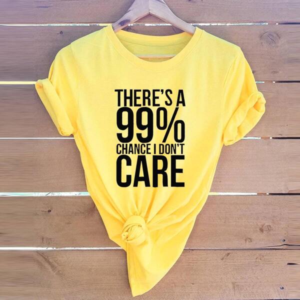 

Plus Letter Print Tee, Yellow