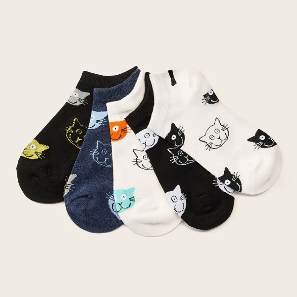 

Cartoon Ankle Socks 5pairs