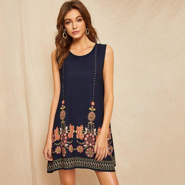

Floral Embroidered Dress