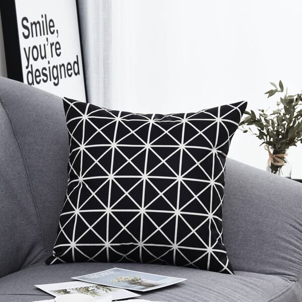 

Geometric Print Cushion Cover