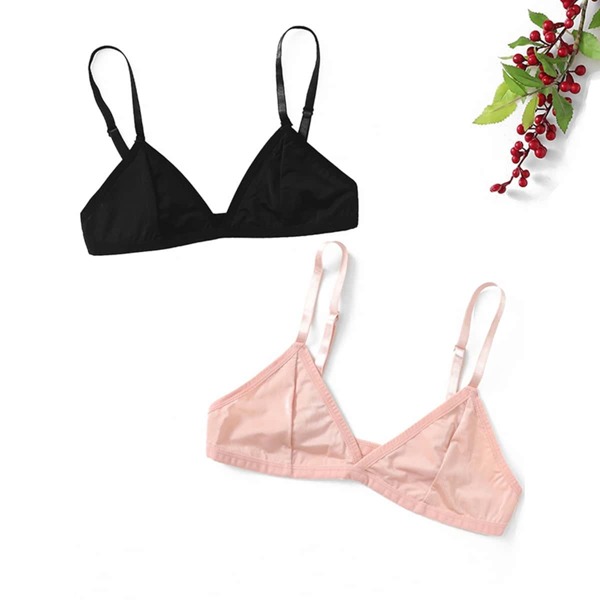 

Plus Seam Bralette Set 2pack, Multicolor