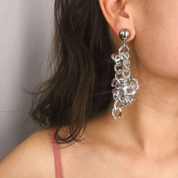 

Chain Drop Earrings 1pair
