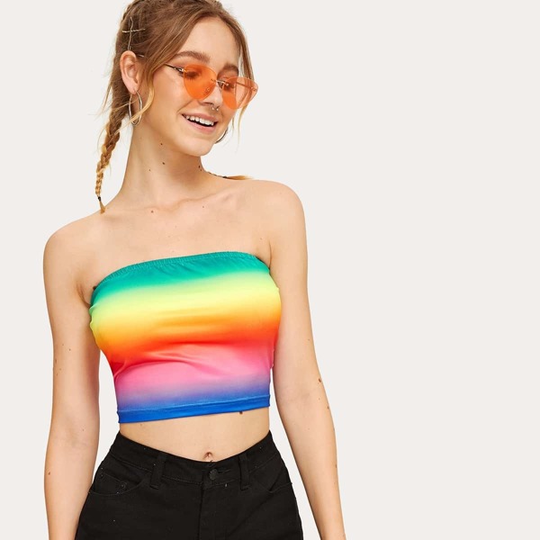 

Tie Dye Bandeau Top