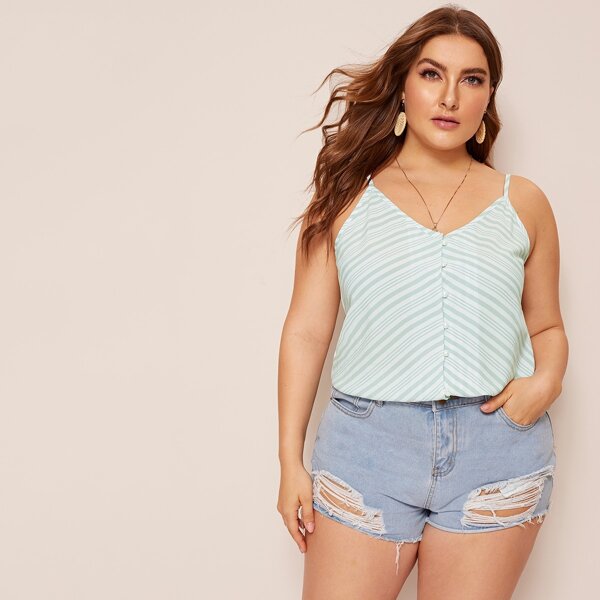 

Plus Striped Cami Top