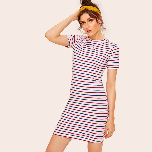 

Striped T-shirt Dress