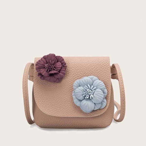 

Kids Floral Applique Crossbody Bag