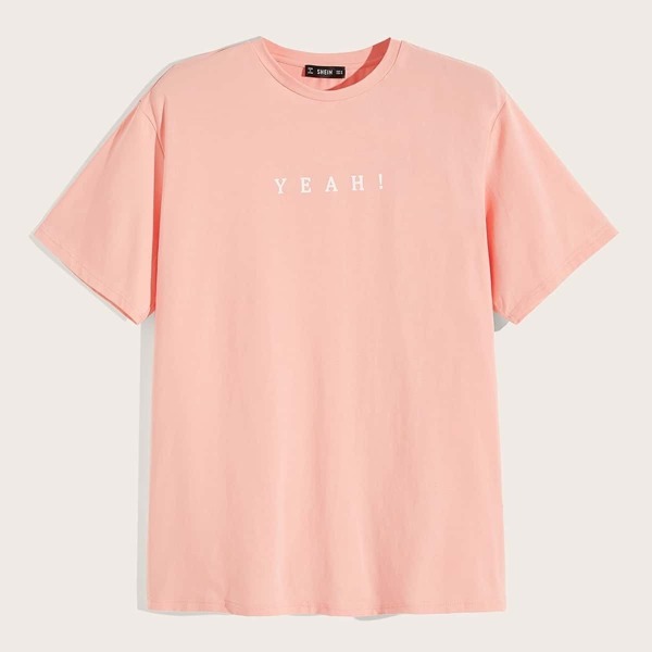 

Men Letter Print Tee