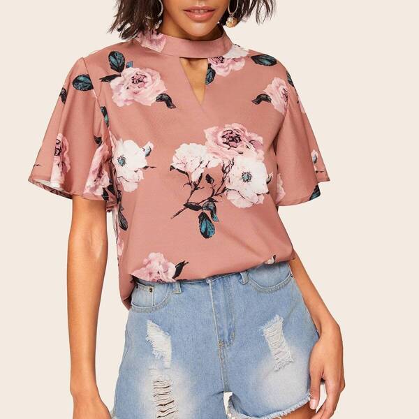 

Floral Print Blouse