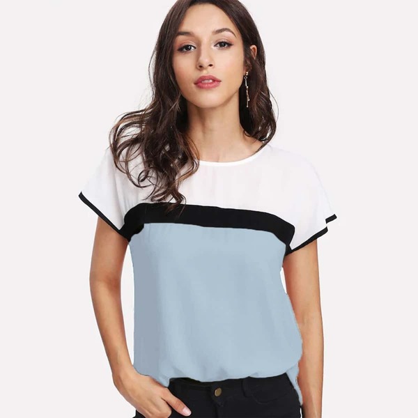 

Cut And Sew Top, Multicolor