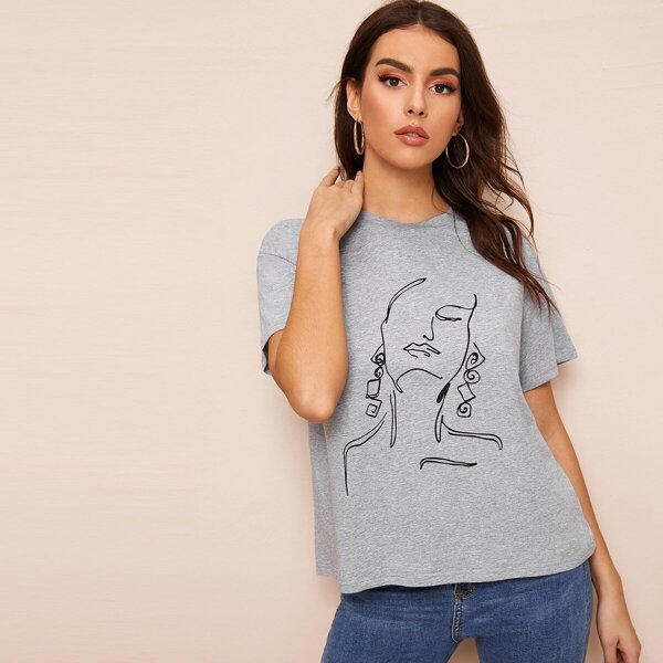 

Figure Print Tee