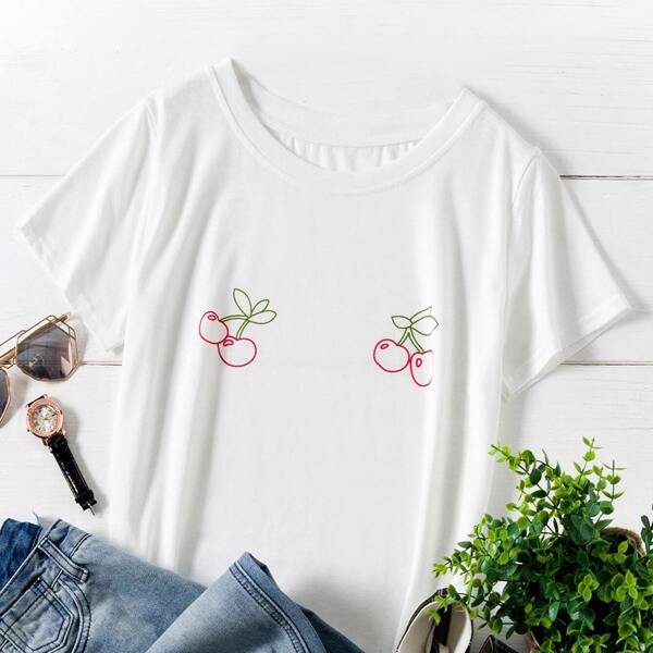 

Plus Cherry Print Tee