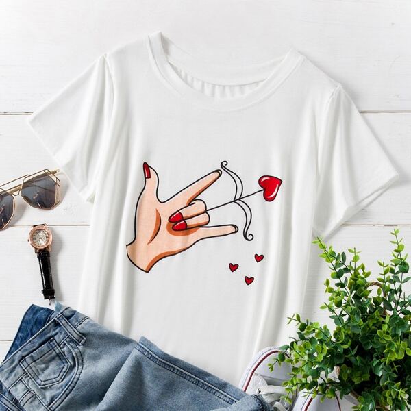 

Plus Hand Print Tee
