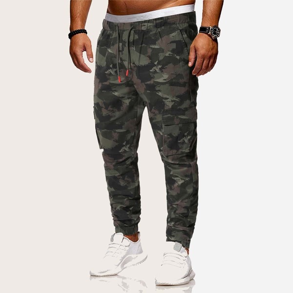 

Men Pocket Side Camo Cargo Pants