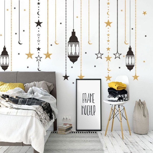 

Moon & Star Print Wall Sticker