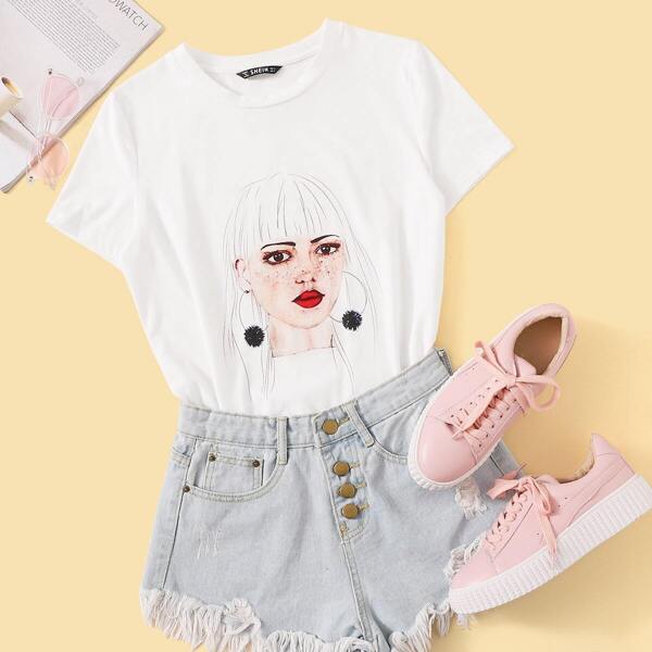 

Figure Print Tee