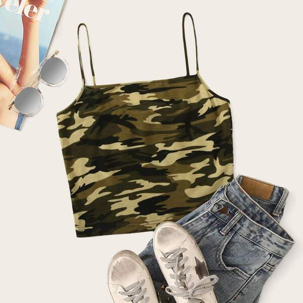 

Camo Print Cami Top