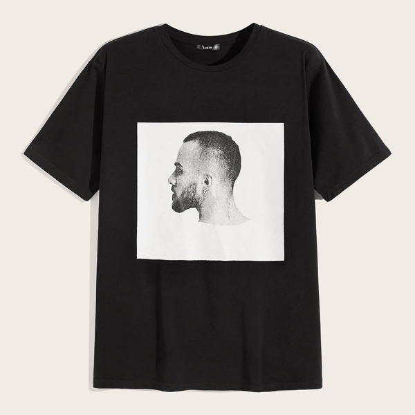 

Men Figure Print Tee