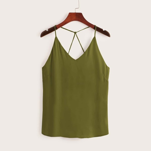 

Criss Cross Solid Cami Top